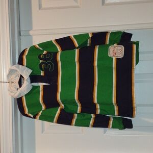 2/$20 Old Navy Boys Striped Long Sleeve Polo Shirt